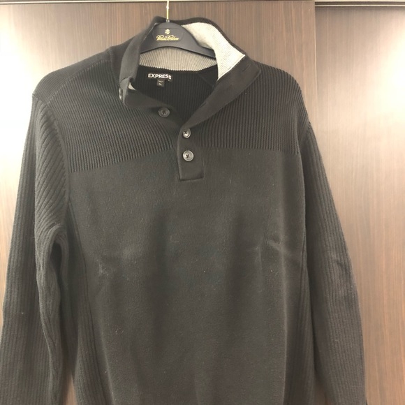 Express Other - Express men's Black Mens Button Up Turtleneck